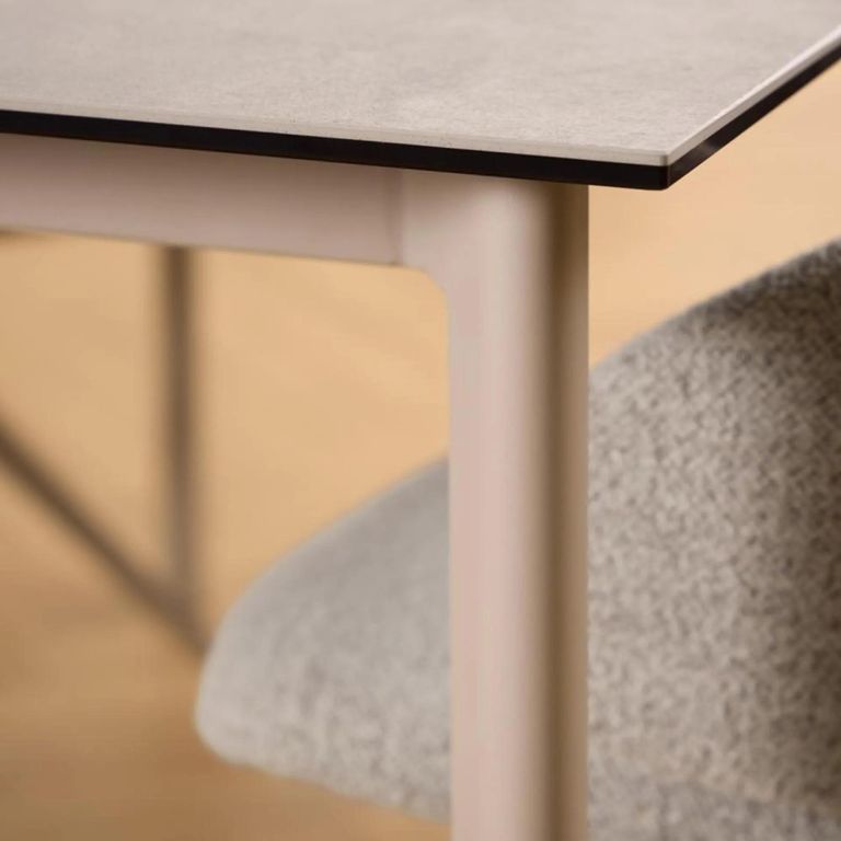 Palermo Dining Table - 6 Seater - 160cm - Grey Ceramic