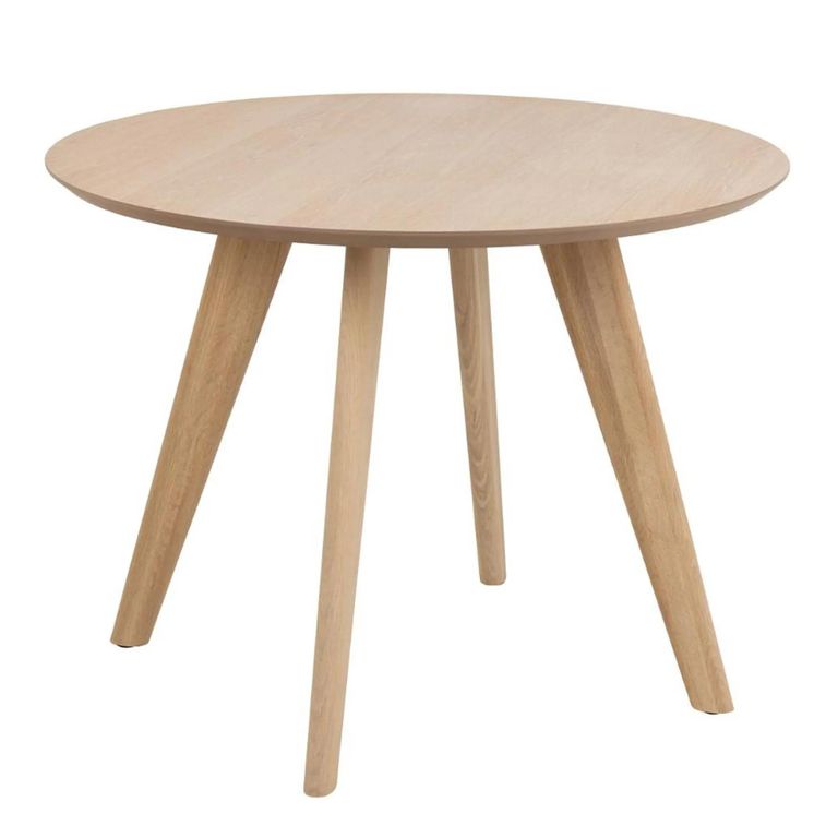 Townsville Round Dining Table - 2 Seater - 100cm - White Oak