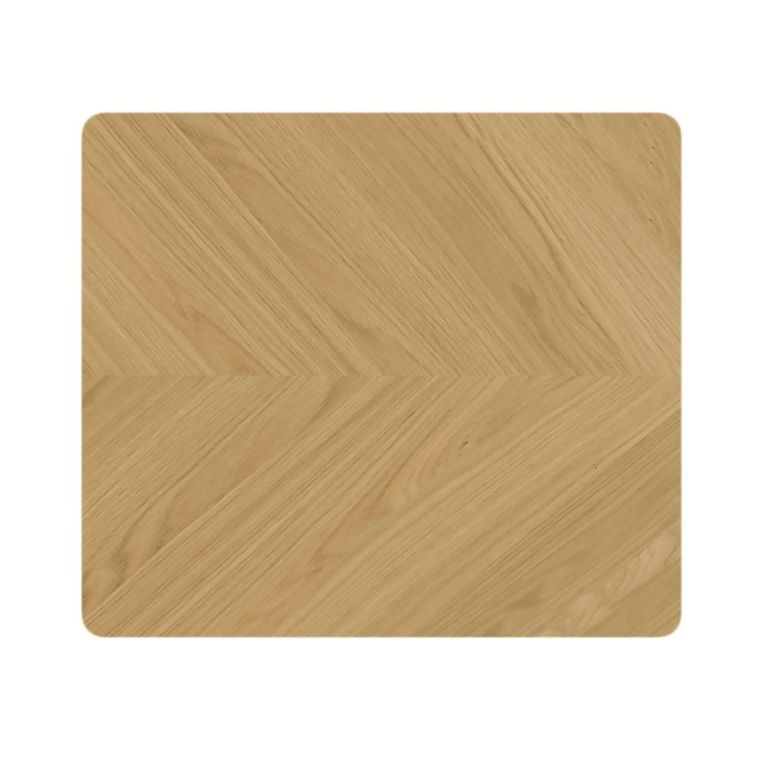 Valencia Herringbone Bistro Dining Table - 80cm - 2 Seater - Oak