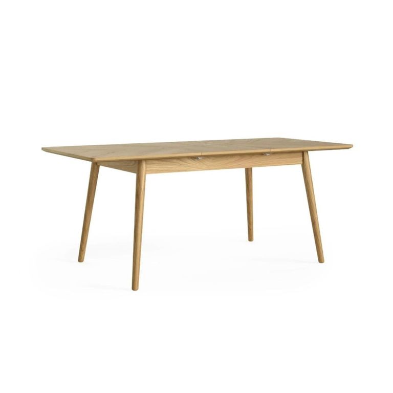 Valencia Herringbone Extending Dining Table - 140cm-190cm - 4-6 Seater - Oak
