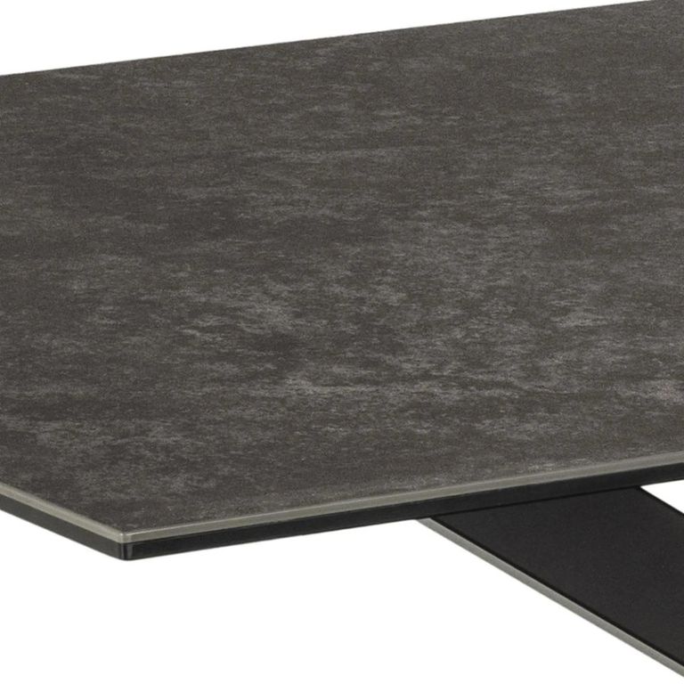Heaven Round Dining Table - 6 Seater - 160cm - Black Ceramic - with Star Legs