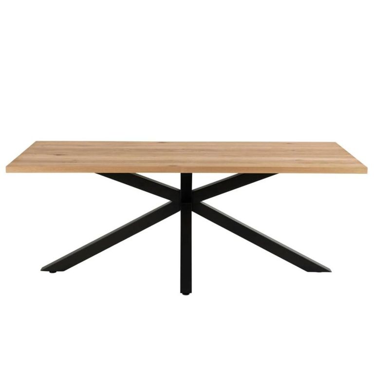 Heaven Dining Table - 8 Seater - 220cm - Oak - with Star Legs