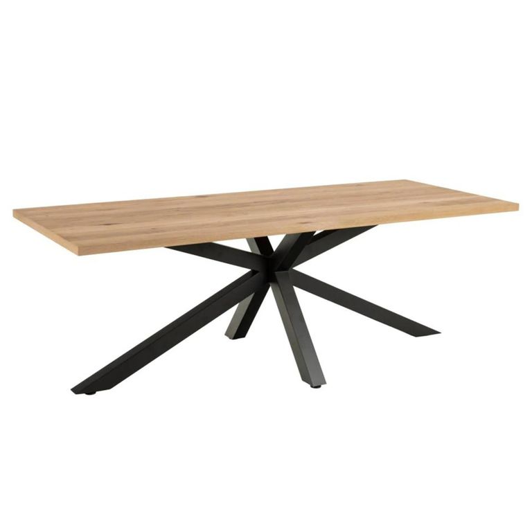 Heaven Dining Table - 8 Seater - 220cm - Oak - with Star Legs