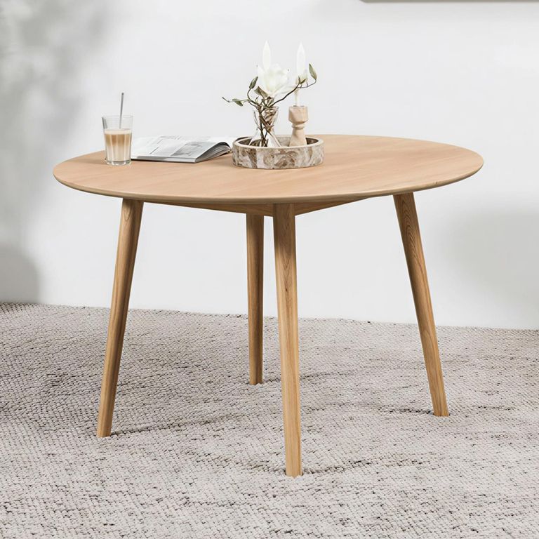 Nagano Round Dining Table - 4 Seater - 120cm - Oak