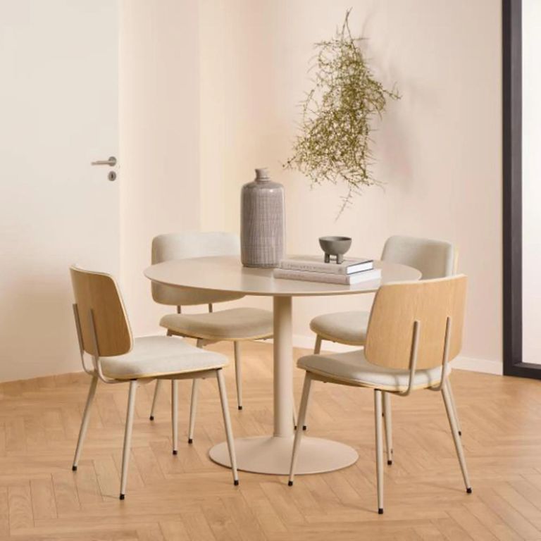 Ibiza Round Dining Table - 4 Seater - 110cm - Beige