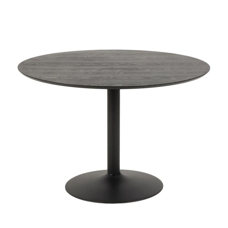 Ibiza Round Dining Table - 4 Seater - 110cm - Black