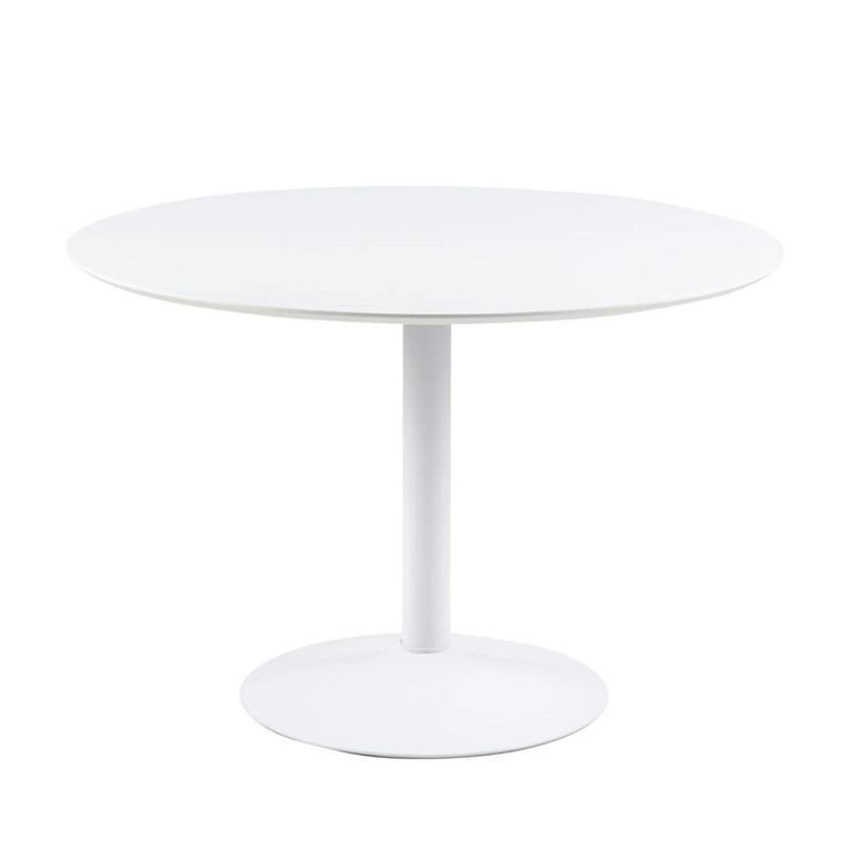 Ibiza Round Dining Table - 4 Seater - 110cm - White