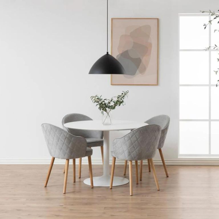 Ibiza Round Dining Table - 4 Seater - 110cm - White