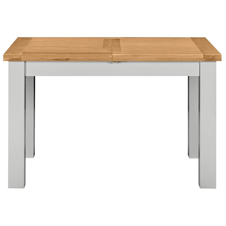 Lundy Extending Dining Table - 4-6 Seater - 120cm-153cm - Grey Painted