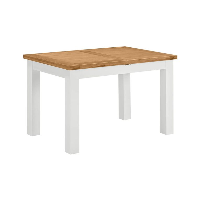 Lundy Extending Dining Table - 4-6 Seater - 120cm-153cm - White Painted