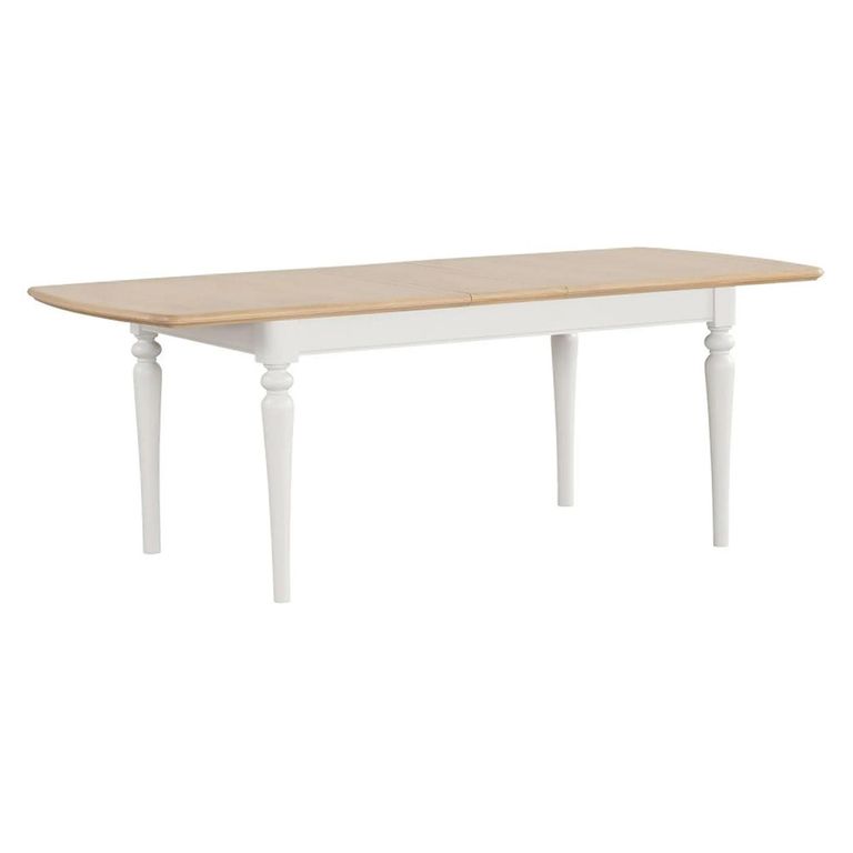 Cromwell Extending Dining Table - 6-10 Seater - 185cm-245cm - Grey Painted