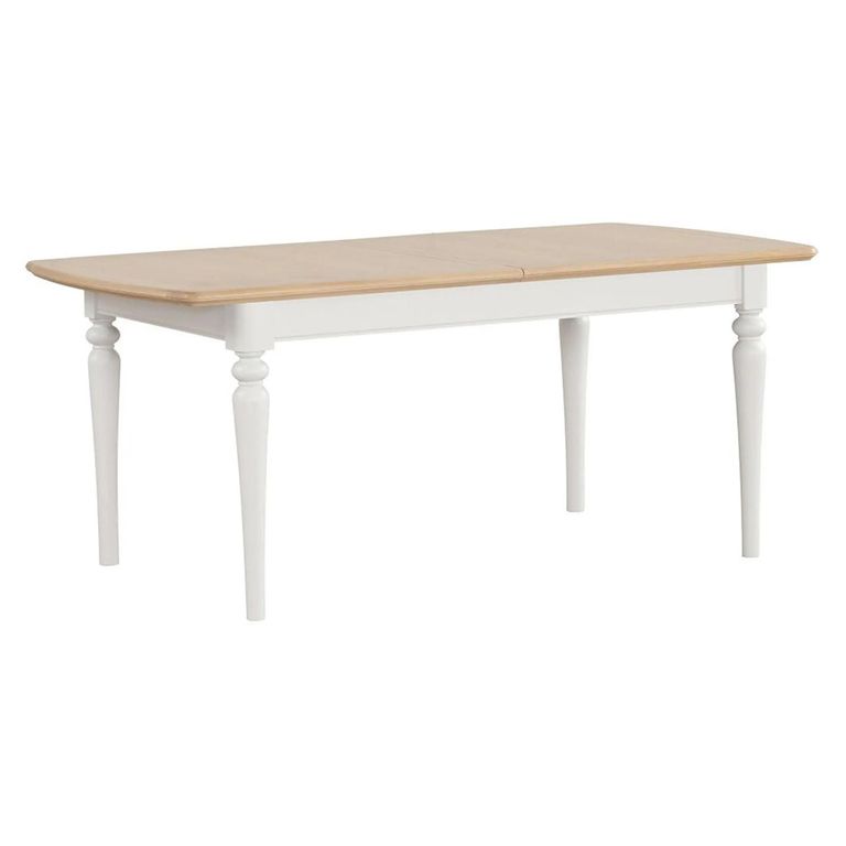 Cromwell Extending Dining Table - 6-10 Seater - 185cm-245cm - Grey Painted