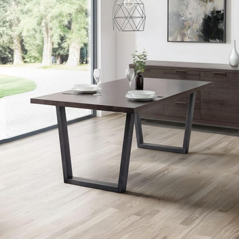 Brooklyn Dining Table - 6 Seater - 180cm - Dark Oak