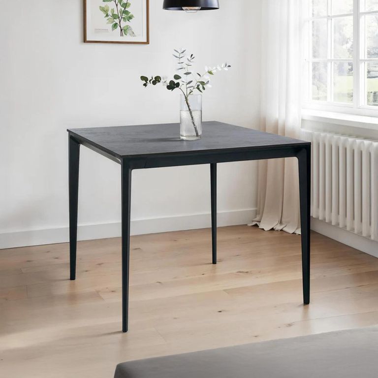 Miami Dining Table - 2 Seater - 80cm - Square - Grey Ceramic