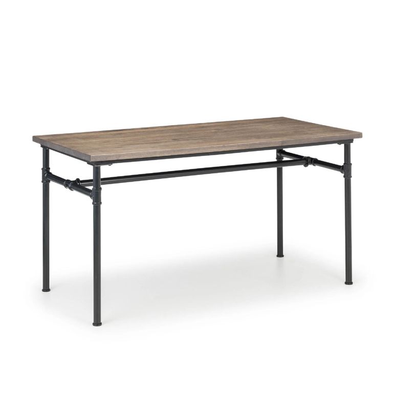 Carnegie Dining Table - 4 Seater - 140cm - Elm Wood - Industrial