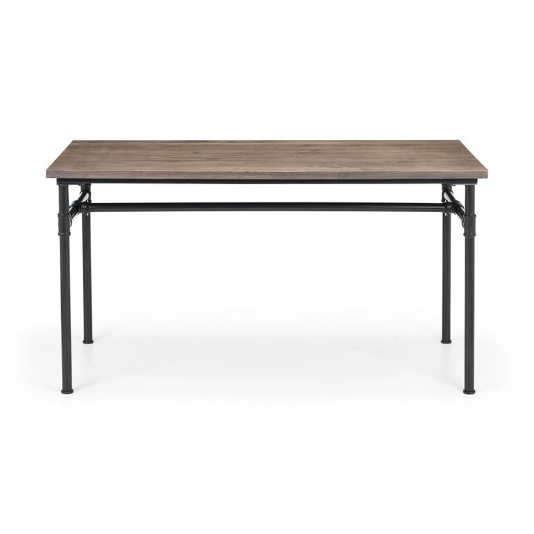 Carnegie Dining Table - 4 Seater - 140cm - Elm Wood - Industrial