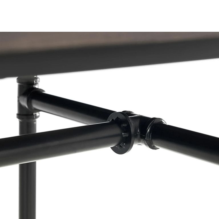 Carnegie Dining Table - 4 Seater - 140cm - Elm Wood - Industrial