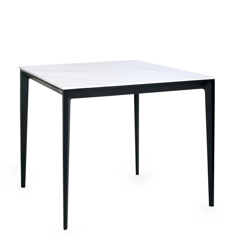 Miami Dining Table - 2 Seater - 80cm - Square - White Ceramic