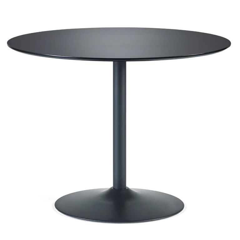 Nero Dining Table - 2 Seater - 100cm - Round - Black