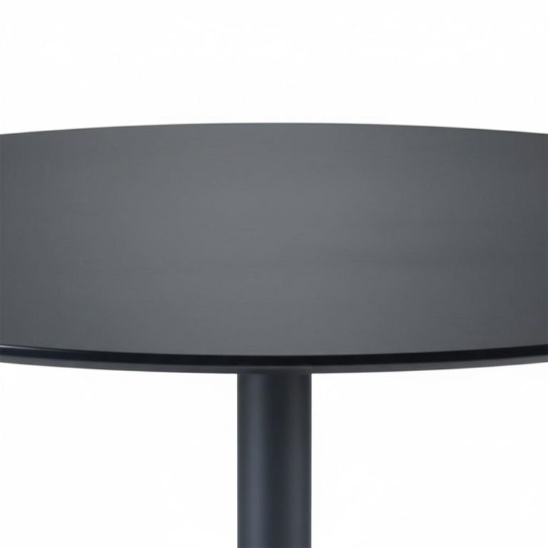 Nero Dining Table - 2 Seater - 100cm - Round - Black