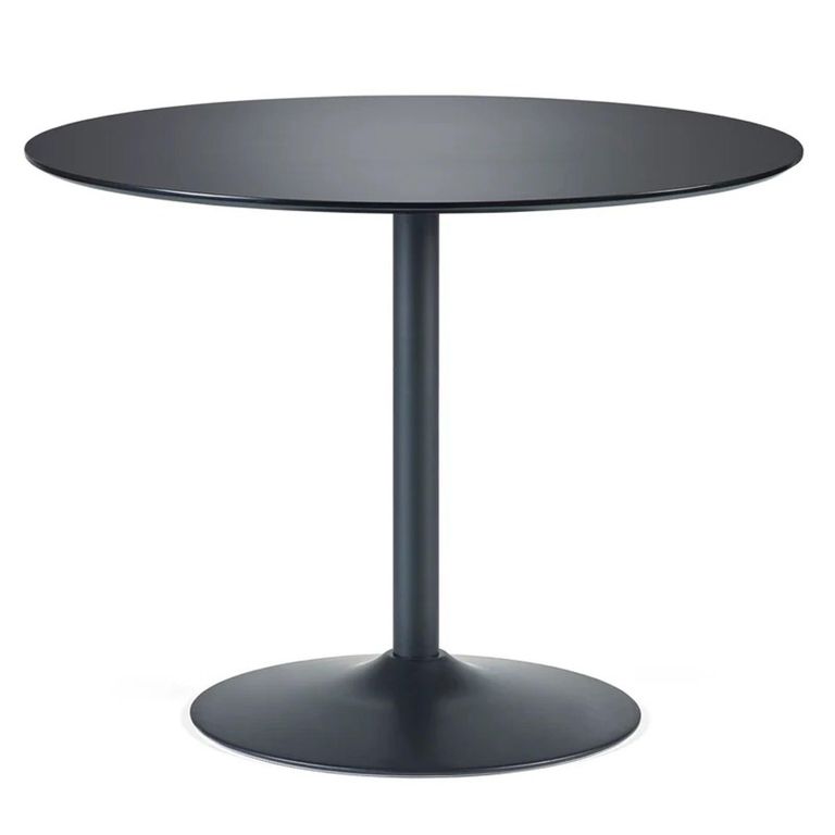 Nero Dining Table - 2 Seater - 80cm - Round - Black