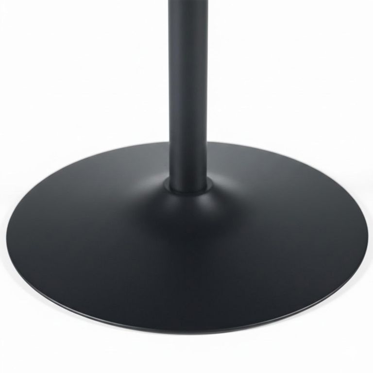 Nero Dining Table - 2 Seater - 80cm - Round - Black
