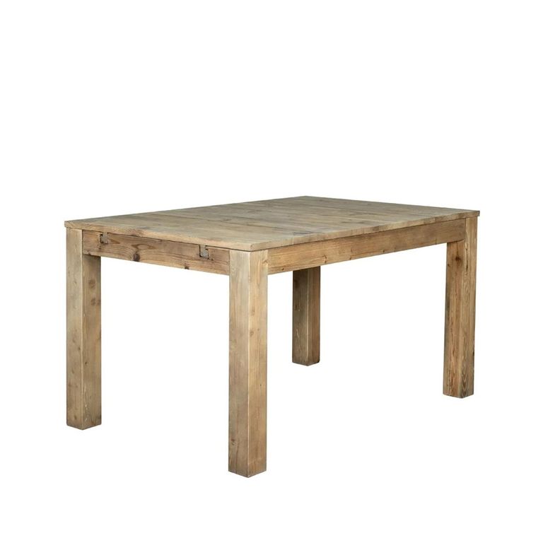 Langley Extending Dining Table - 4-6 Seater - 140cm-180cm - Reclaimed Pine