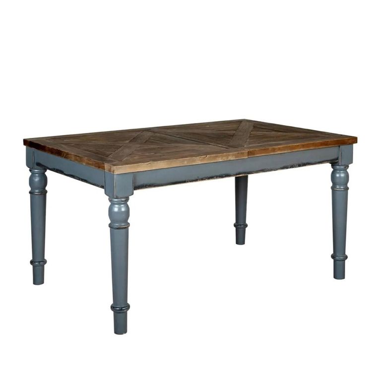 Bishop Extending Dining Table - 4-6 Seater - 140cm-180cm - Grey Painted