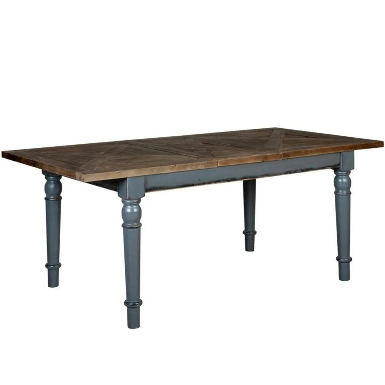 Bishop Extending Dining Table - 4-6 Seater - 140cm-180cm - Grey Painted