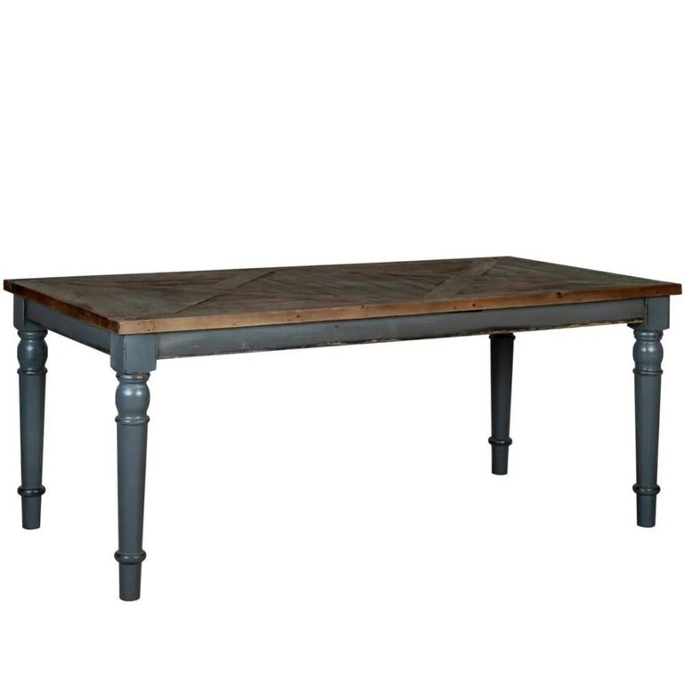Bishop Dining Table - 6 Seater - Grey Painted