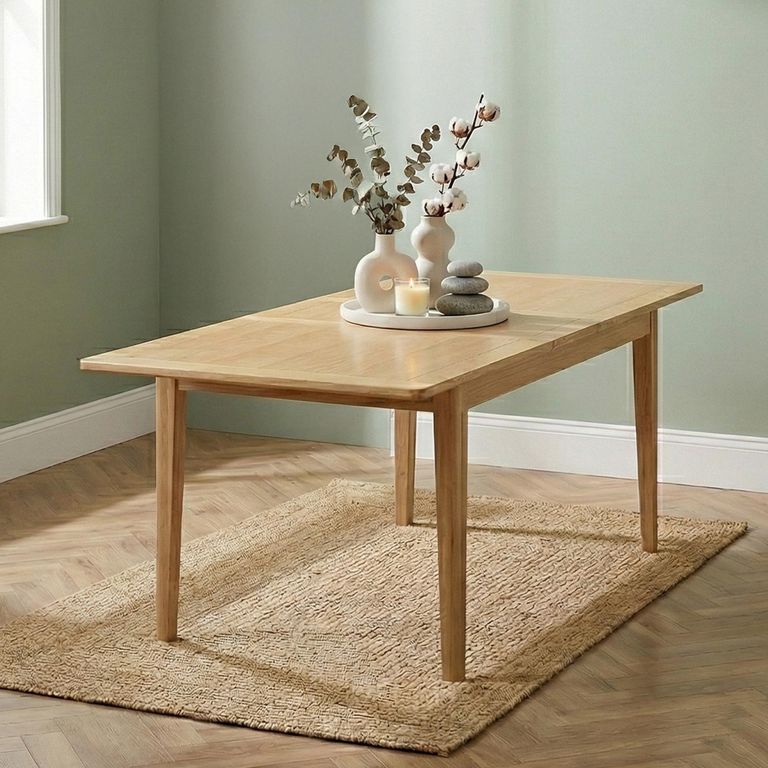 Twyford Extending Dining Table - 4-6 Seater - 125cm-165cm - Oak