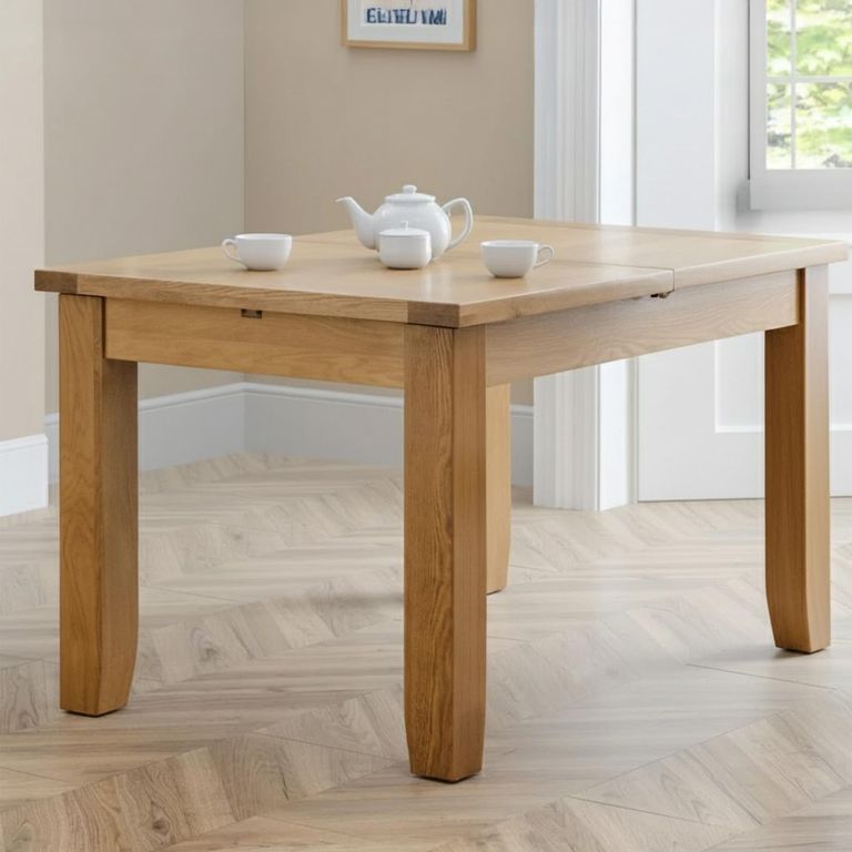 Astoria Oak Extending Dining Table - 140cm-180cm - 4-6 Seater