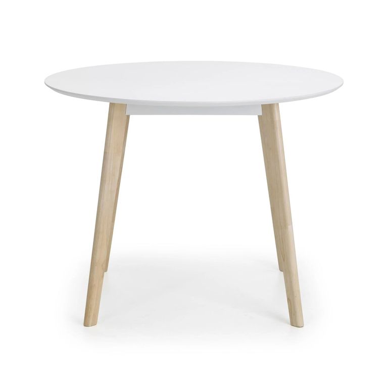 Casa Dining Table - 100cm - 2 Seater - Round - White