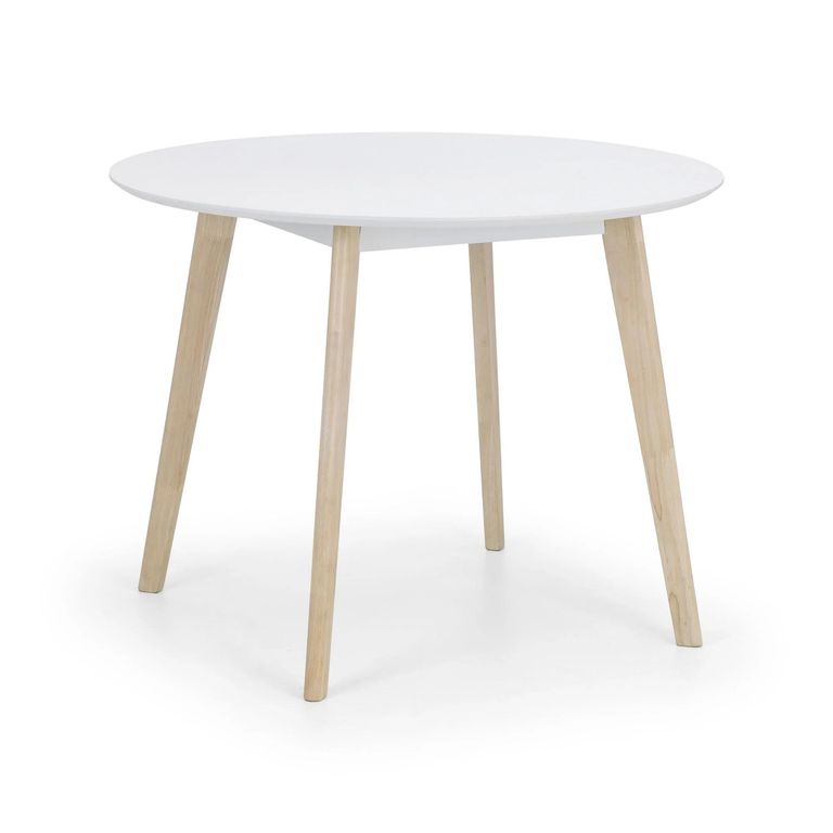 Casa Dining Table - 100cm - 2 Seater - Round - White