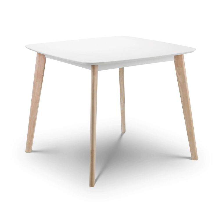 Casa Dining Table - 90cm - 2 Seater - Square - White