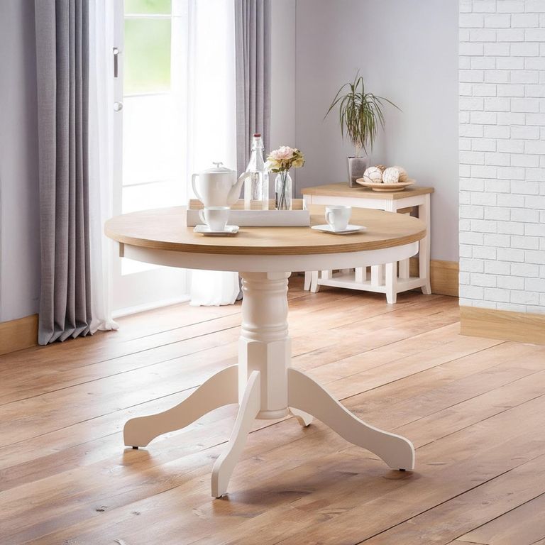 Davenport Dining Table - 2 Seater - 106cm - Round - Ivory