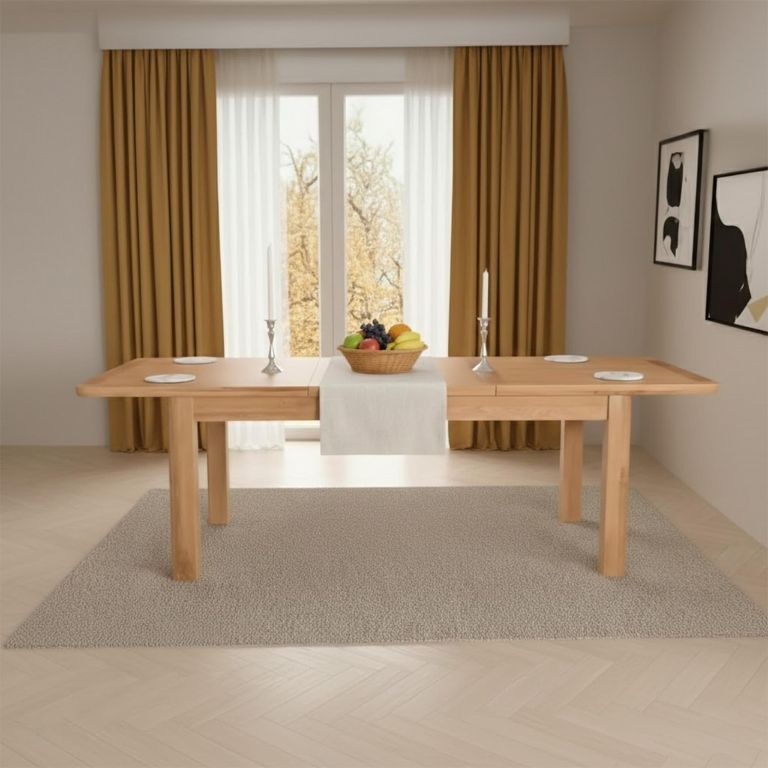 Treviso Extending Dining Table - 6-10 Seater - 180cm-250cm - Oak