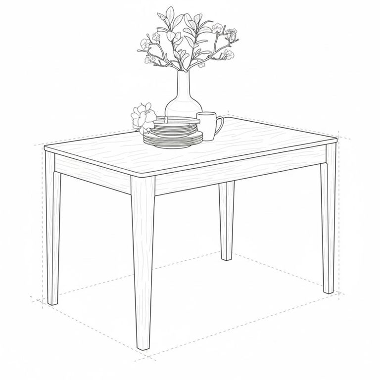 Dunmore Dining Table - 4 Seater - 120cm - Oak