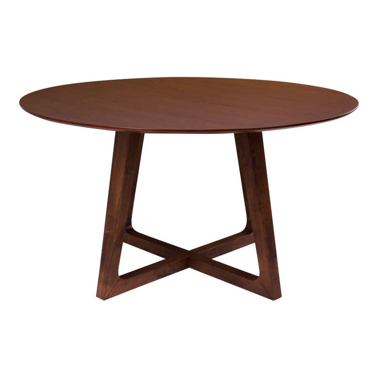 Hellerup Dining Table - Round - Pedestal - 4 Seater - 137cm - Walnut