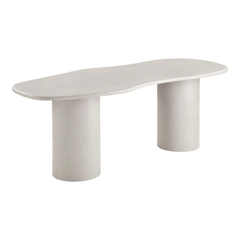 Maranola Dining Table - Double Pedestal - 8 Seater - 200cm - Concrete