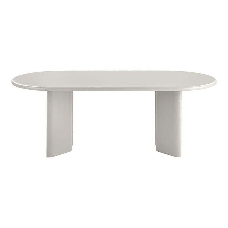Nagano Dining Table - Oval - Double Pedestal - 8 Seater - 220cm - Concrete