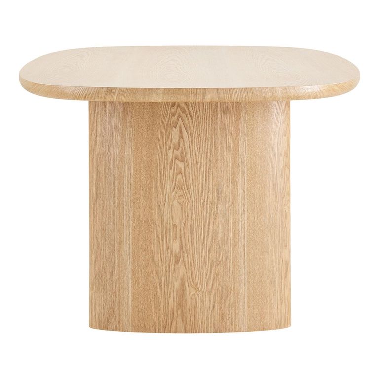 Serra Dining Table - Oval - Double Pedestal - 8 Seater - 210cm - Natural Wood