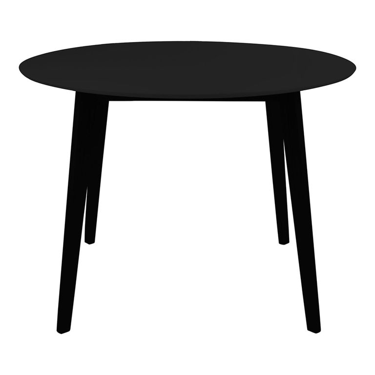 Vojens Round Dining Table - 4 Seater - 105cm - Black