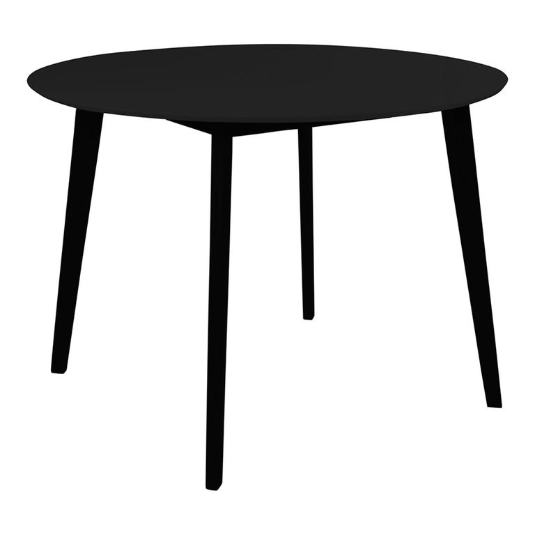 Vojens Round Dining Table - 4 Seater - 105cm - Black