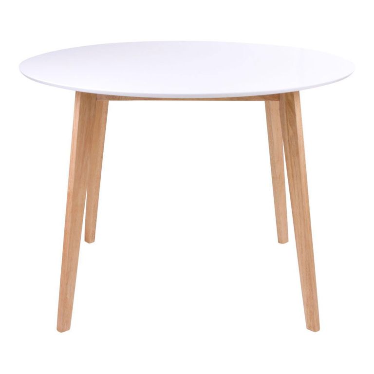 Vojens Round Dining Table - 4 Seater - 105cm - White