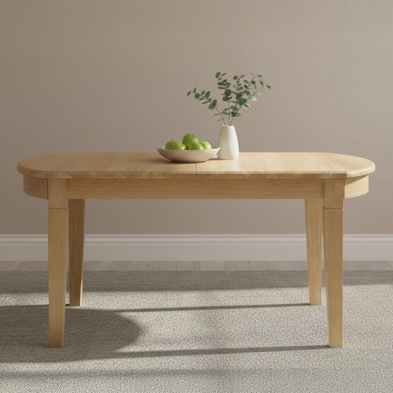 Moreno Oval Extending Dining Table - 4-6 Seater - 150cm-190cm - Oak