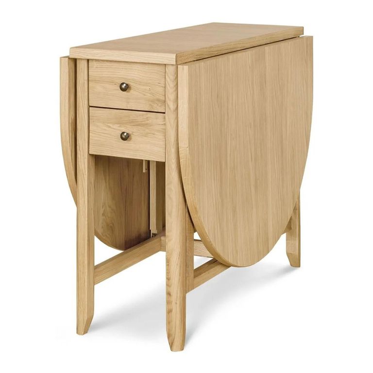 Moreno Drop Leaf Dining Table - 6 Seater - 150cm - Oak