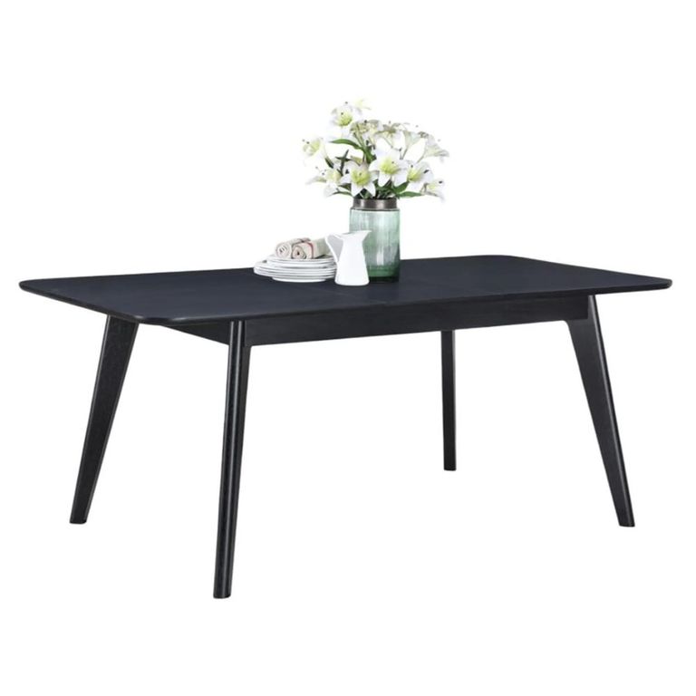 Carrington Extending Dining Table - 4-6 Seater - 140cm-180cm - Black Oak