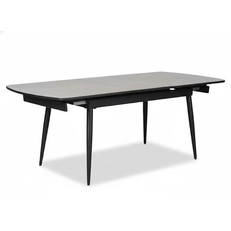 Cassino Extending Dining Table - 6-8 Seater - 160cm-200cm - Grey Glass