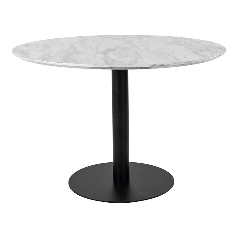 Bolzano Round Dining Table - Pedestal - 4 Seater - 110cm - Black